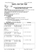 Giáo án ôn tập  toán 8