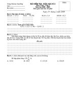 Bộ đề khảo sát đột xuất môn Toán và Tiếng Việt