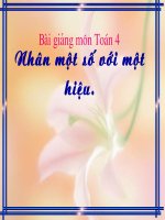 Nhân một số với một hiệu