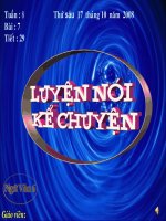 Luyện nói văn kể chuyện
