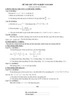 De 10 on thi tot nghiep nam 2009 (có hướng dẫn)