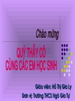 TIẾT 30: HÀM SỐ