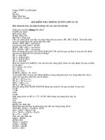 Bài KT 15 Phút Lần 1 HK I Lớp 11CB - Đề 1