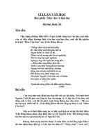 Bài thi học phần: Lí luận văn học