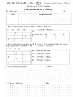 agE. Đề KT - kì 1- i tiết 8(chẵn)