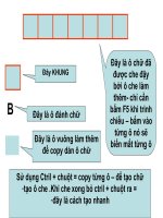 Cách tạo ô chữ - lật theo yêu cầu người tham gia