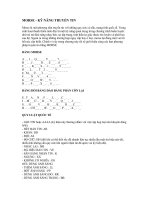 Morse - Kỹ năng truyền tin