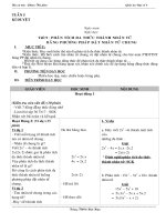 giáo án đại 8 tuần 5-7