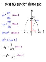Hệ thức lượng giác