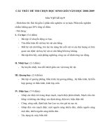 Cấu trúc đề thi HSG Lý 9