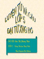 Luyện từ và câu : Đại từ xưng hô