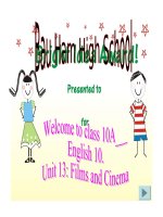 unit 12: Films and Cinema. A-reading