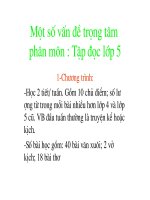 Mot so luu y ve mon Tap doc