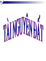 TÀI NGUYÊN ĐẤT