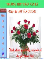Tiết22 bài 16:PHƯƠNG THÌNH HÓA HỌC