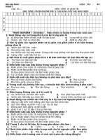 KT 1 TIET SINH 10 CB ( Bai 18 - 25).