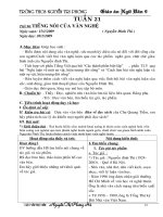 Tuần 21 ngữ văn 9(2 cột)