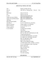 phân tích thực trạng va một số giải pháp nhằm nâng cao hiệu quả kinh doanh ăn uống tại khách sạn Melia 