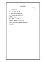 Sáng kiến kinh nghiệm 1 môn Hóa Học