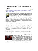 Cách tạo virus mới khiến giới bảo mật lo ngại