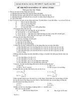 Đề thi thử ĐH phần dao động cơ- sóng