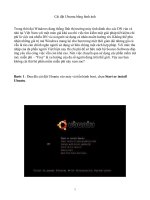 Cài đặt Ubuntu (Hệ điều hành nguồn mở) bằng hình ảnh