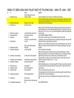 Từ điển Gần 4000 thuật ngữ Việt - Anh trong thương mại, Kinh tế