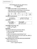 kiểm tra học kì I