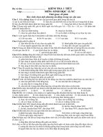 đề KT 1 tiết sinh 12NC-KII