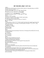 Đề thi trắc nghiệm môn hóa cấp 3-26