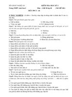 đề kiểm tra HKI GDCD