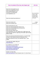 cac trang WEB hoc Tiêng Anh