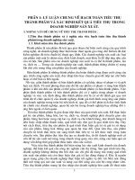 hạch toán tiêu thụ thành phẩm và xác định kết quả tiêu thụ trong doanh nghiệp sản xuất