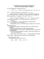 đề khảo sát học sinh khá giỏi lần 3 khối 11