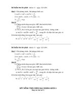 Các bài kiểm tra THPT