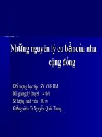 Bài giảng nguyên lý