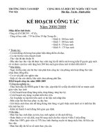 Kế hoạch công tác thư viện 2008-2009