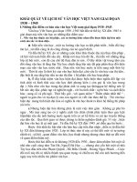 khái quát về lịch sử văn học việt nam giai  doạn 1930 - 1945