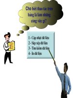 bai 5 tiet 13 Các thao tác trên bảng