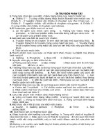 ĐỀ TRẮC NGHIỆM DI TRUYỀN PHÂN TỬ