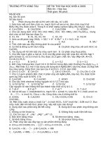 Đề thi thử đại hoc Vũng Tàu, 15/3/2009