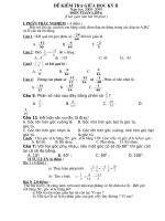 Đề kiểm tra giữa kì II Toán 6