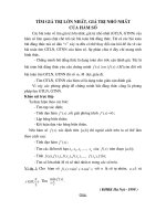 tim gia tri lon nhat, gia tri nho nhat bang pp dao ham