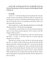 Sự phát triển của thương mại Việt Nam và những điều chỉnh trong chính sách thương mại của Việt Nam trong quá trình hội nhập kinh tế quốc tế và khu vực  