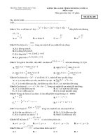 kiểm tra giải tích chương I (CB)