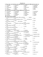 practice test ôn thi