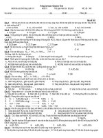 Đề thi khảo sát chất lượng học kì 2