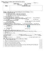 Tiet 18: Kiem tra 1 tiet