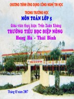 Toán 5 - Thời gian