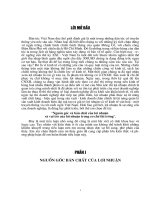 Nguồn gốc và bản chất của lợi nhuận  và vai trò của lợi nhuận trong cơ chế thị trường